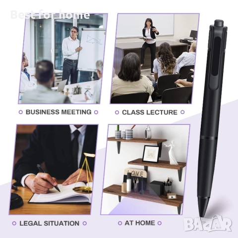 Професионален мини диктофон – 16GB/32GB , HD запис, Гласова активация, снимка 5 - Друга електроника - 52955741