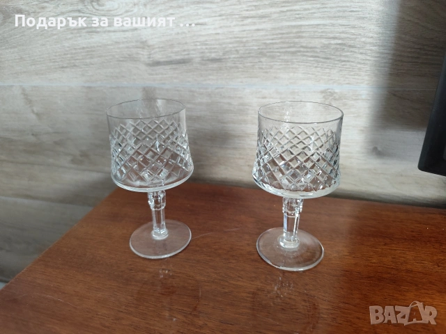 Кристални чаши оловен кристал "Ропотамо","Зорница", "Моника".Купа за лед кристал.Единични бр., снимка 13 - Чаши - 53487863