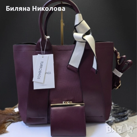 Дамска чанта бордо , снимка 2 - Чанти - 51808023