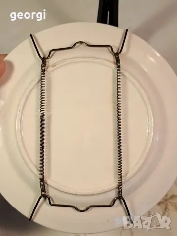 декоративна порцеланова чиния за стена с пружинен държач  25/4, снимка 4 - Декорация за дома - 50214740