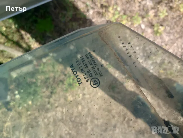 Стъкло лява врата тойота Ярис 2006-2011г 2/3врати, снимка 2 - Части - 50339161