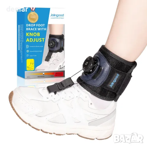 joingood с Reel-Adjust Dorsiflexion, AFO Foot Drop Brace за ходене с обувки (L/XL), снимка 1 - Други - 47107385