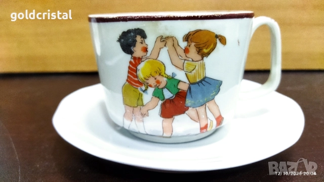 Стар български порцелан Изида детски мотиви , снимка 8 - Антикварни и старинни предмети - 52030865