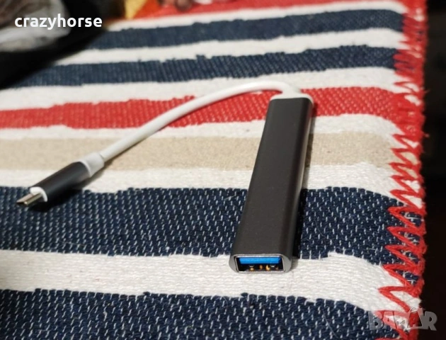 Хъб USB Type C 3.1 със 4 USB 3.0 портa, снимка 2 - Кабели и адаптери - 53581203