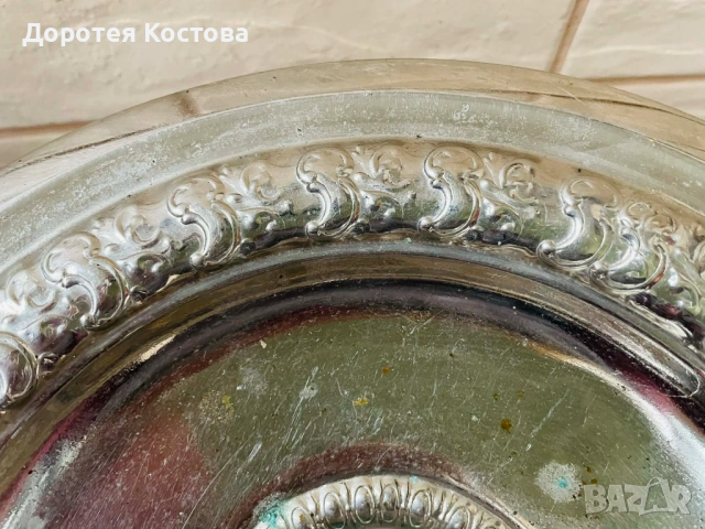 Красива фруктиера на столче от Англия с 2 дръжки, снимка 10 - Антикварни и старинни предмети - 53473729