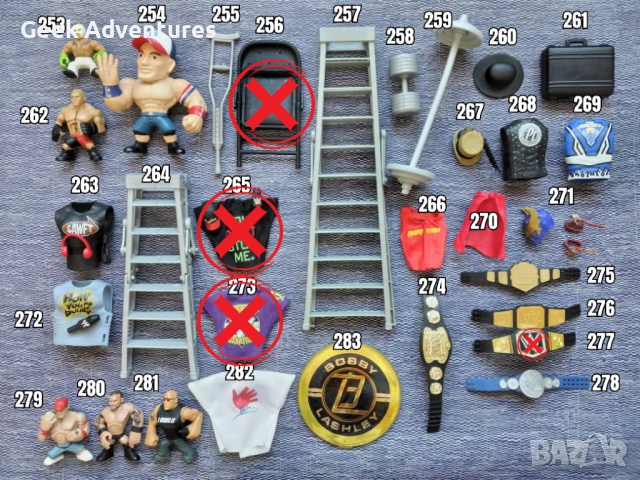 WWE Кечисти Екшън Фигурки Кеч Аксесоари Играчки Картички John Cena 1/3, снимка 12 - Колекции - 47660667