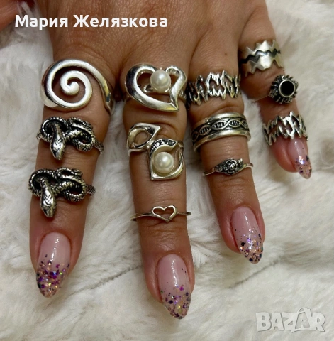 Мъжки и дамски сребърни пръстени, снимка 2 - Други - 39553968