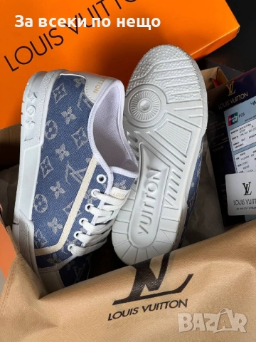 Louis Vuitton Дамски Сини Маратонки👟Дамски Спортни Обувки Код E1104, снимка 4 - Маратонки - 52658079