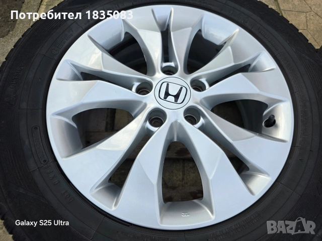 Лети джанти 17ки 5х114.3 Honda + зимни гуми 225/65/17 Toyo, снимка 4 - Гуми и джанти - 53712723