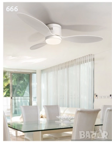 Таванен вентилатор със светлини и дистанционно управление, снимка 5 - Други - 52931264
