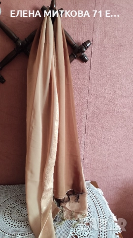 Голям индийски шал от фина материя, снимка 3 - Шалове - 51612378