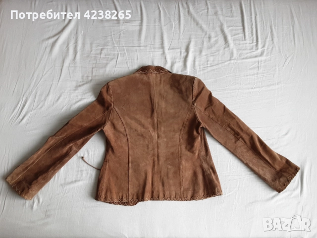яке естествена кожа-велур, снимка 2 - Якета - 52795921