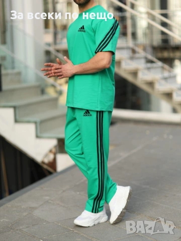 Adidas Мъжки Спортен Комплект Тениска И Долнище🔝Мъжки Спортен Екип Адидас - 3 Цвята Код Vip Mag, снимка 3 - Спортни дрехи, екипи - 53691899
