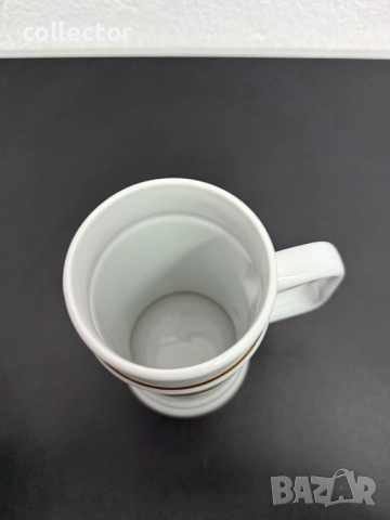 Порцеланова халба с рибарски мотиви / пастърва. №7591, снимка 6 - Антикварни и старинни предмети - 52318314