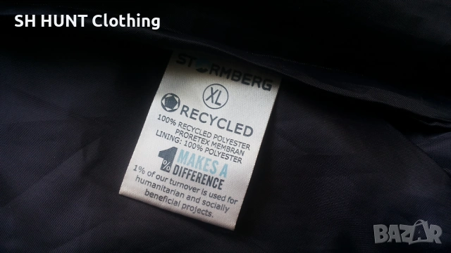 STORMBERG PRORETEX MEMBRAN Bygdin Recycled Jacket размер L / XL за лов яке водонепромокаемо - 2342, снимка 15 - Екипировка - 53772784