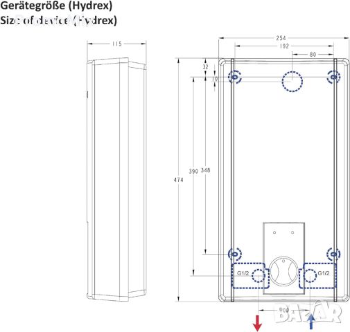 Проточен бойлер Тhermoflow Hydrex 21KW ел бойлер , снимка 5 - Бойлери - 46155514