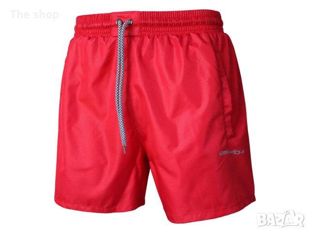 Плажни шорти в червен цвят (003)