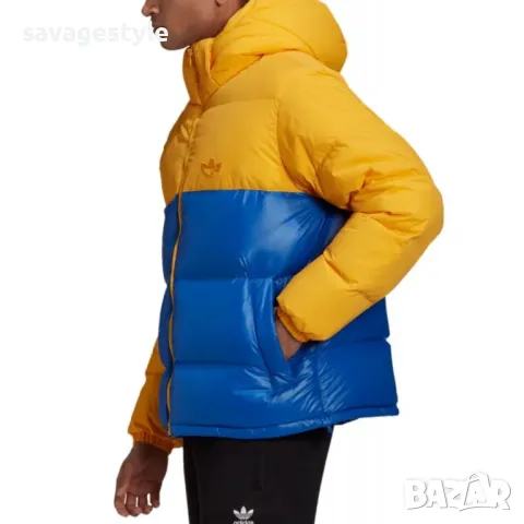 Мъжко зимно яке ADIDAS Originals Down Regen Jacket Yellow/Blue, снимка 3 - Якета - 48699027