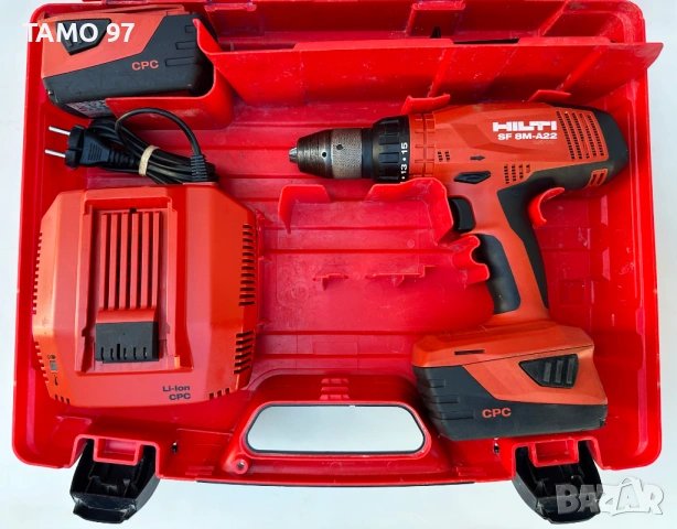 Hilti SF 8M-A22 - Мощен четерискоростен винтоверт 2x22V 5.2Ah, снимка 2 - Винтоверти - 53126516