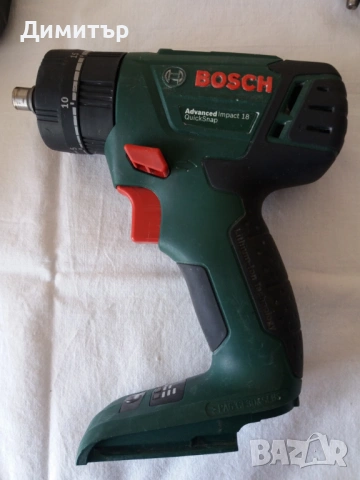 Акумулаторна ударна бормашина винтоверт Bosch Advanced Impact с батерии 4Ah, 1,5Ah и зарядно в куфар, снимка 11 - Бормашини - 54201038