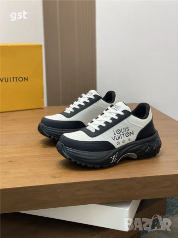 Редки LV Louis Vuitton Дизайнерски Маратонки Унисекс Мъжки дамски обувки Кецове, снимка 1