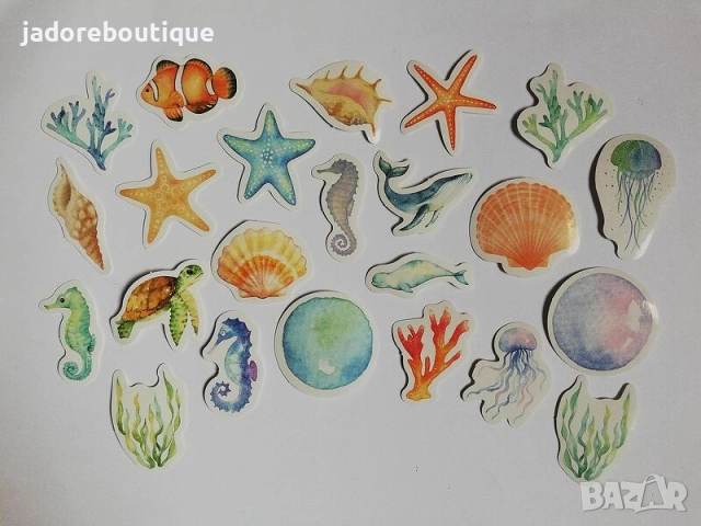 Скрапбук стикери за декорация планер 23 бр /комплект - различни видове, снимка 15 - Други - 38248929