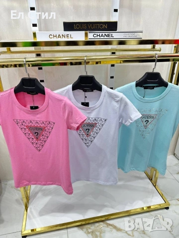 #дамска #тениска ✨🔥🔥🔥 👍 ✨𝗣𝗿𝗶𝗰e :14€ ✨𝗦ı𝘇𝗲: S M L XL XXL 📌5 бр, снимка 6 - Тениски - 53697753