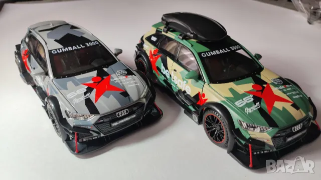 Метални колички Ауди RS6 (Audi RS6), спортен тунинг, мащаб 1:24, снимка 4 - Коли, камиони, мотори, писти - 48783846