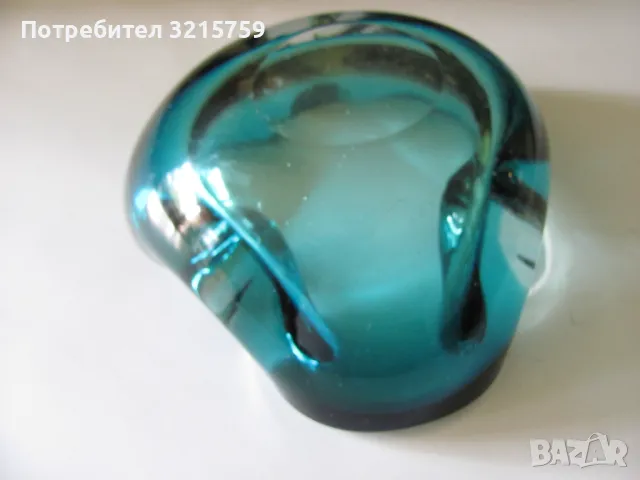 Кристален пепелник Мурано, снимка 5 - Други - 50419220