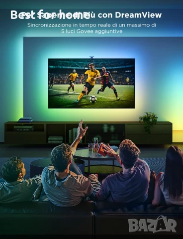 Govee смарт амбиентно ТВ осветление с камера RGBIC WiFi с LED  40- 50 , снимка 6 - Стойки, 3D очила, аксесоари - 50828584