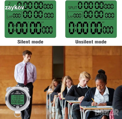 Хронометър LAOPAO Метален хронометър 100 обиколки с памет, снимка 3 - Друга електроника - 53242216