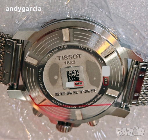  ЧИСТО НОВ TISSOT SEASTAR 1000 CHRONOGRAPH T120.417.11.041.02 часовник кутия 100% оригинал справка S, снимка 17 - Мъжки - 53735579