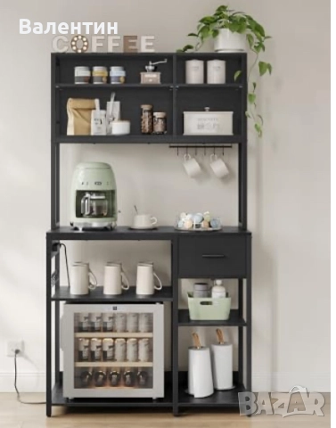 Кухненски рафт / библиотека VASAGLE, снимка 2 - Секции и витрини - 52649985