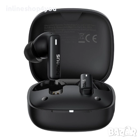Безжични Bluetooth слушалки Baseus Bowie E19, TWS, Черни, снимка 6 - Bluetooth слушалки - 52554131