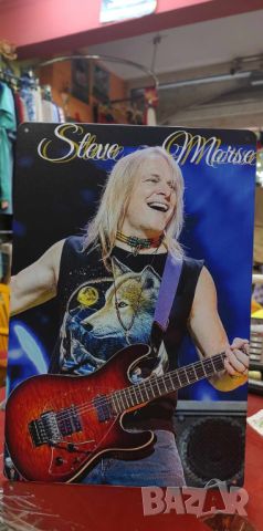 Steve Morse-метална табела(плакет), снимка 2 - Китари - 45687416