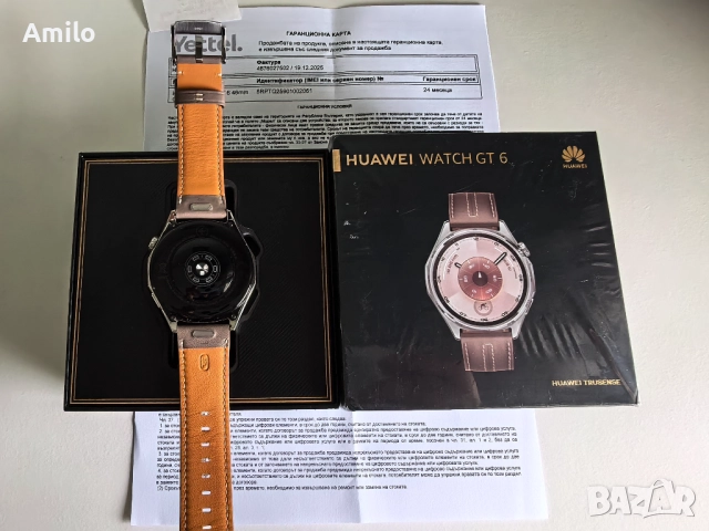 Продавам Huawei Watch GT 6 Gray Leather, снимка 4 - Смарт часовници - 52859776