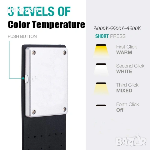 Led лампа със щипка , снимка 11 - Лед осветление - 53453762