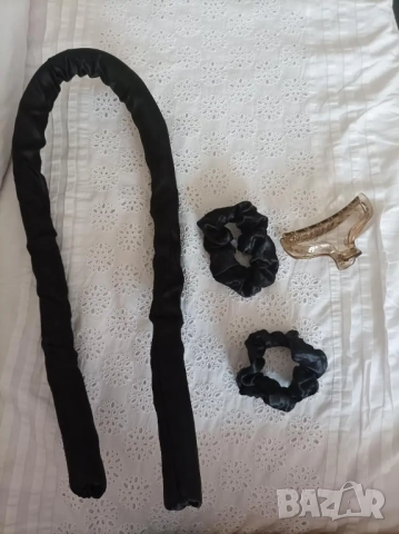  Голяма, стилна ролка за коса от коприна  , снимка 3 - Преси за коса - 51802245