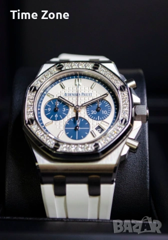 Audemars Piguet Royal Oak Offshore 37mm Rose Gold Grey Diamond Дамски Различни Цветове, снимка 7 - Дамски - 54047396