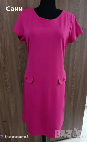 Маркова Розова Рокля на Daphne -нова с етикет , снимка 3 - Рокли - 49780087