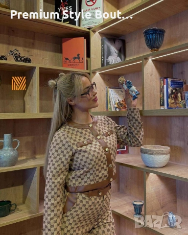 Дамски комплект Gucci сако и панталонки , снимка 2 - Комплекти - 54021278