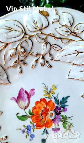 Колекционерска купа Meissen , снимка 8 - Антикварни и старинни предмети - 53845044