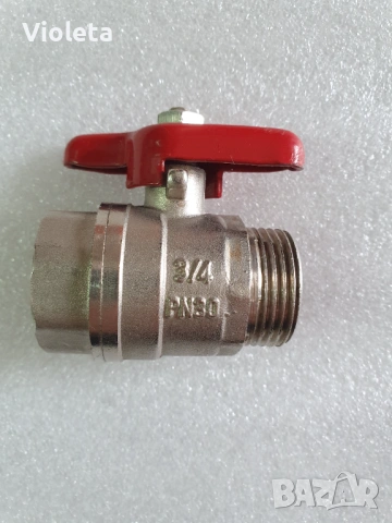 Месингов кран с хром покритие 3/4