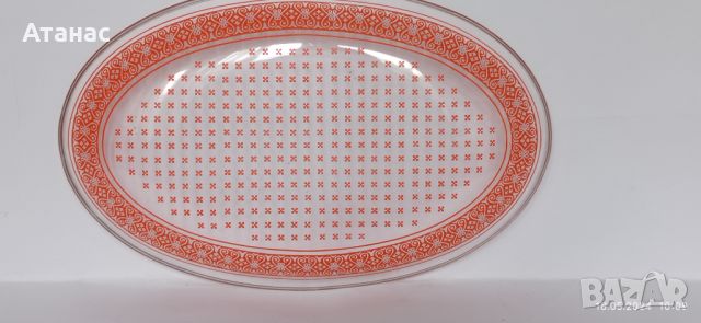 Стъклена чиния,плато, снимка 4 - Чинии - 45795743