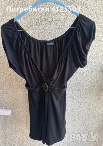 Черна блуза