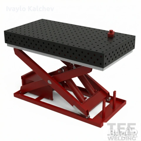 Заваръчна маса StartPro 2000×1000х12 мм -хидравлична повдигаща система