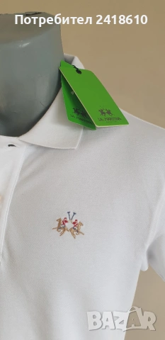 La Martina  Pique Cotton Slim Fit  Mens Size M НОВО! ОРИГИНАЛ! Мъжка Тениска!, снимка 12 - Тениски - 53450311