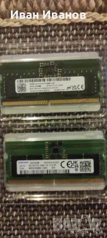 DDR5 памет за лаптоп, снимка 1 - RAM памет - 48483380