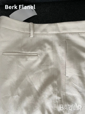 Mango дамски панталони бежов цвят, снимка 4 - Панталони - 54268318