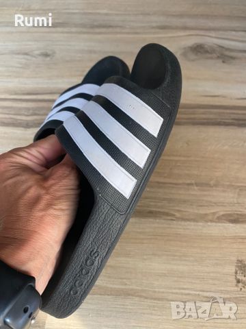 Оригинални юношески черни чехли Adidas ! 34 н, снимка 7 - Детски сандали и чехли - 46366504